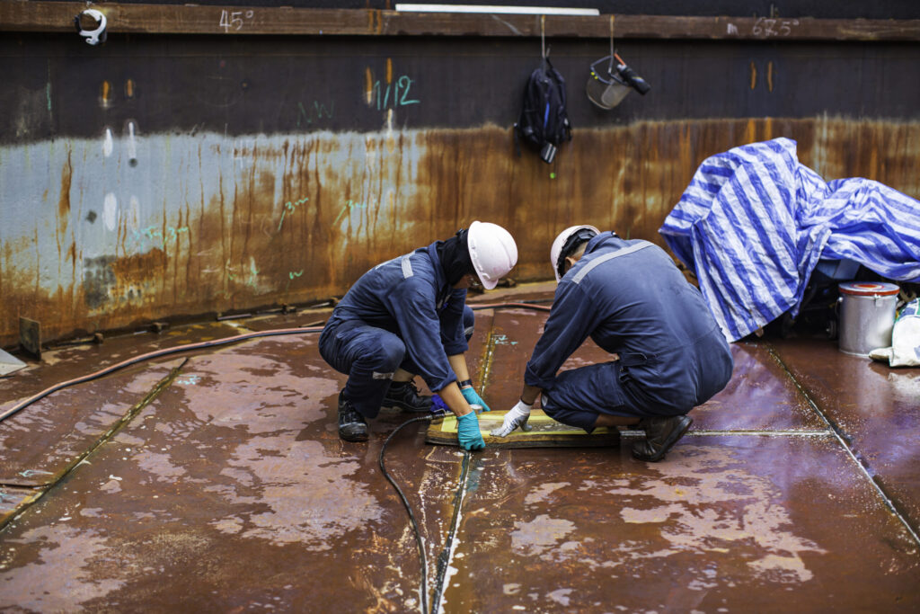 كشف تسربات المياه بالخزانات بجدة