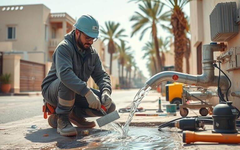 كشف تسربات المياه بدقة عالية بجدة
