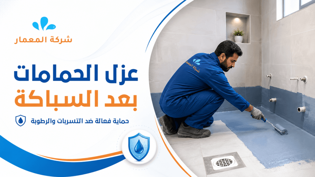 عزل الحمامات بعد السباكة