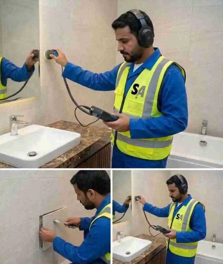 كشف تسريب المياه في مكة