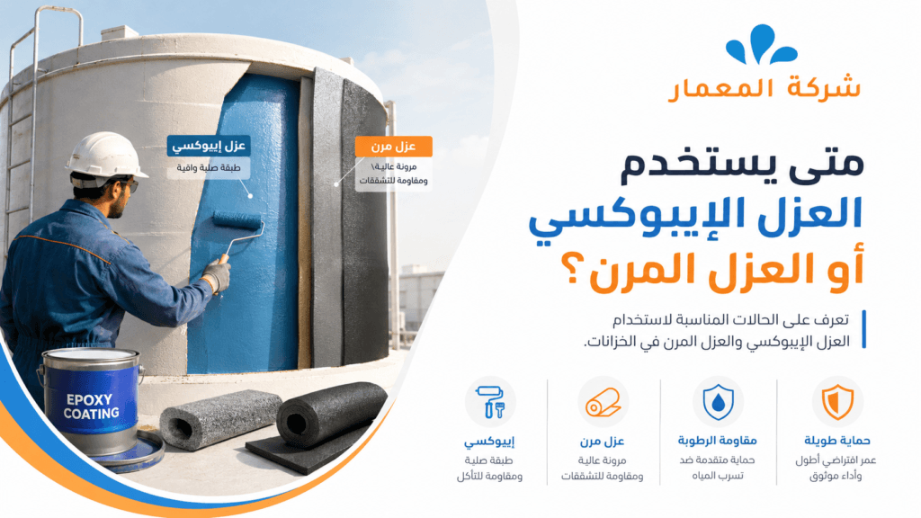 متى يستخدم العزل الإيبوكسي أو العزل المرن؟ متى يستخدم العزل الإيبوكسي أو العزل المرن؟