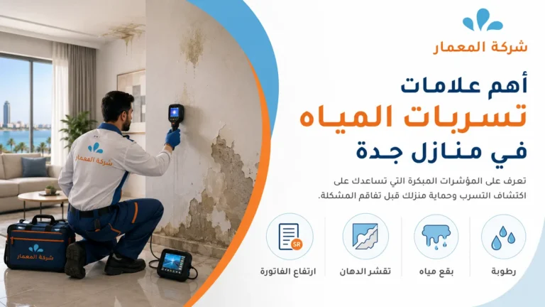 أهم علامات تسربات المياه في منازل جدة