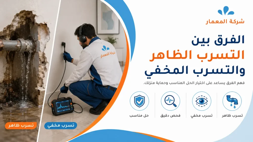 الفرق بين التسرب الظاهر والتسرب المخفي
