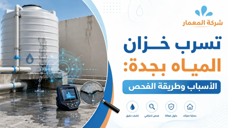 تسرب خزان المياه بجدة الأسباب وطريقة الفحص