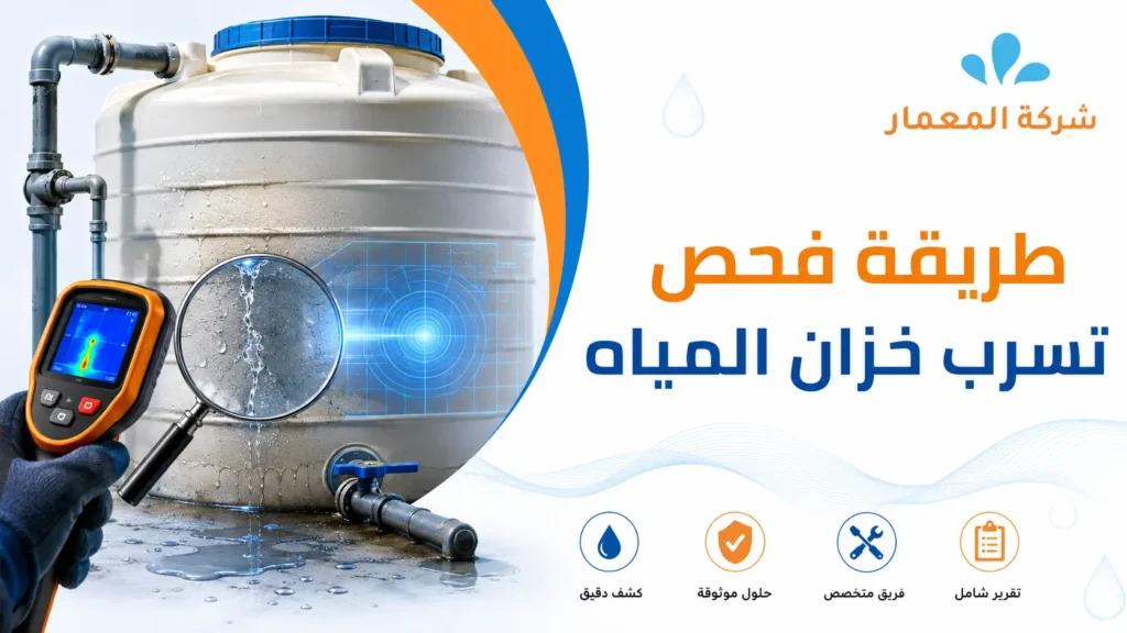 طريقة فحص تسرب خزان المياه فحص تسرب خزان المياه بجدة