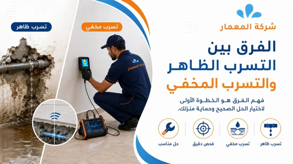 الفرق بين التسرب الظاهر والتسرب المخفي الفرق بين التسرب الظاهر والتسرب المخفي