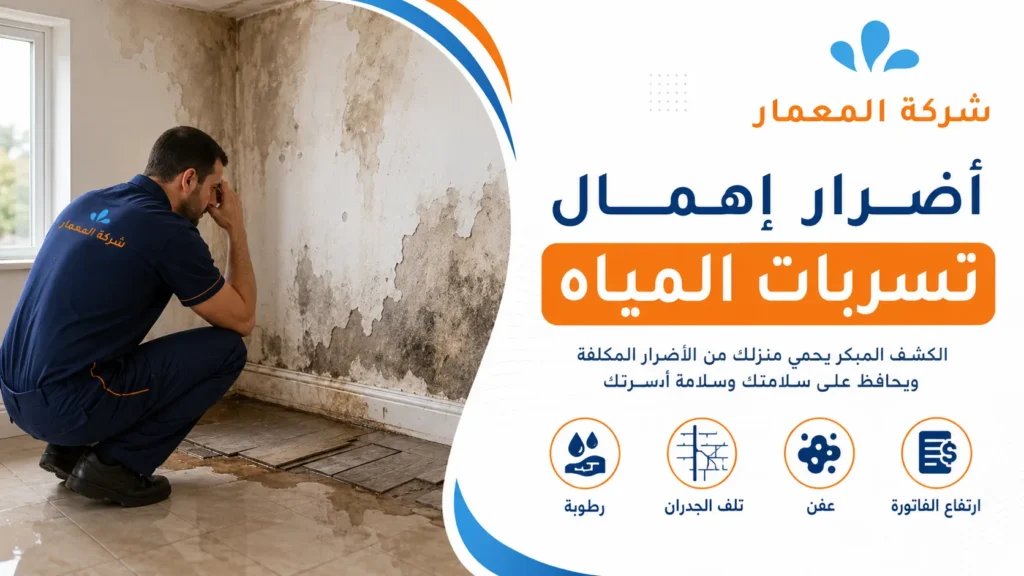 أضرار إهمال تسربات المياه أضرار إهمال تسربات المياه