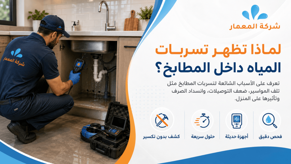 لماذا تظهر تسربات المياه داخل المطابخ؟