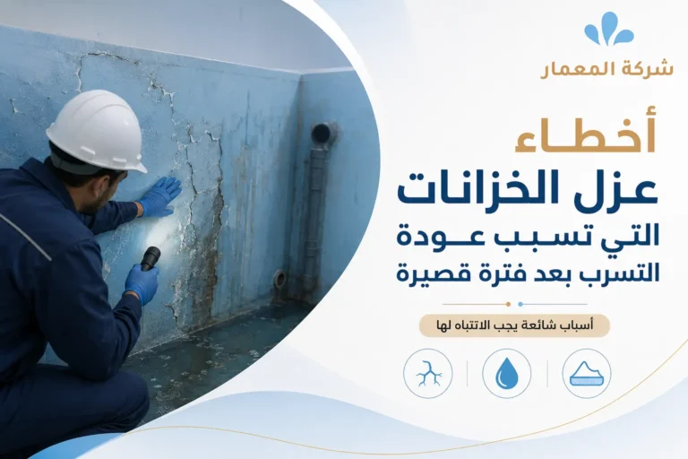 أخطاء عزل الخزانات التي تسبب عودة التسرب