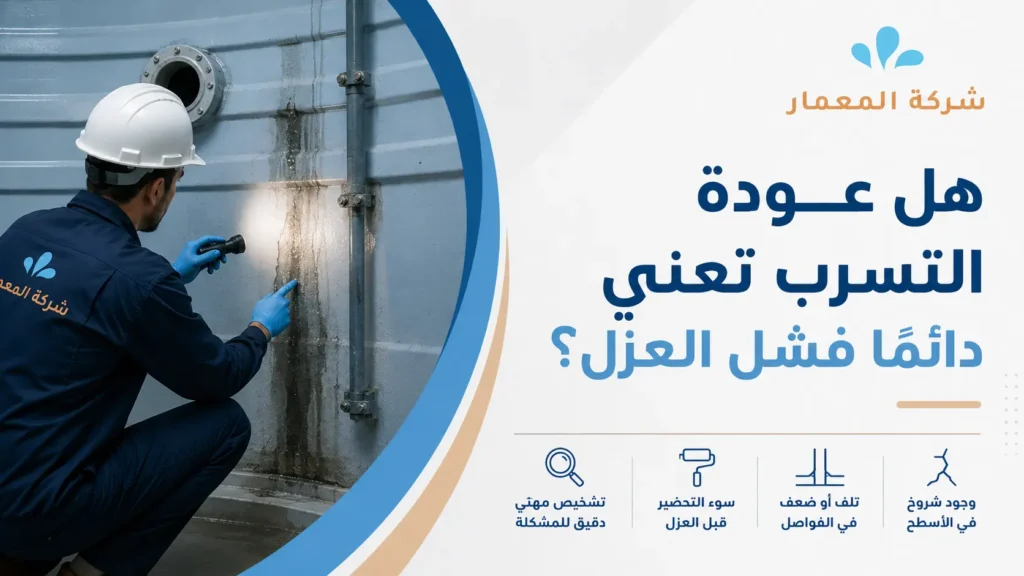 هل عودة التسرب تعني دائمًا فشل العزل؟