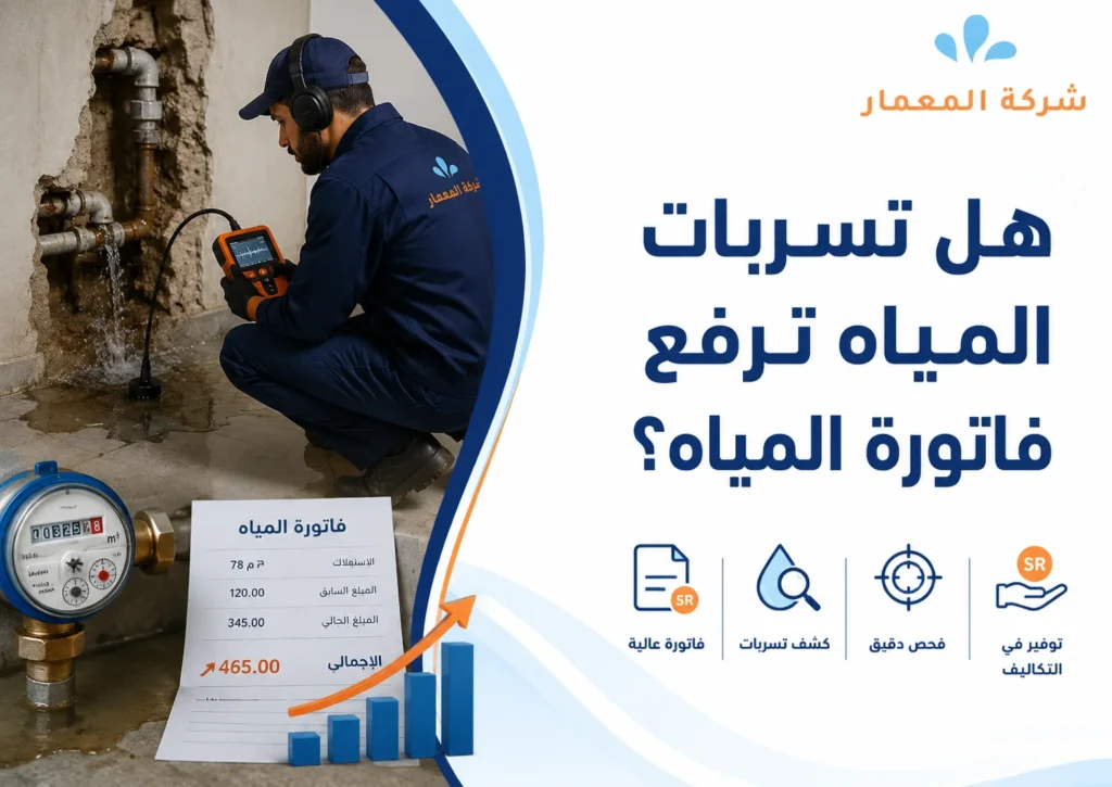 هل تسربات المياه ترفع فاتورة المياه؟