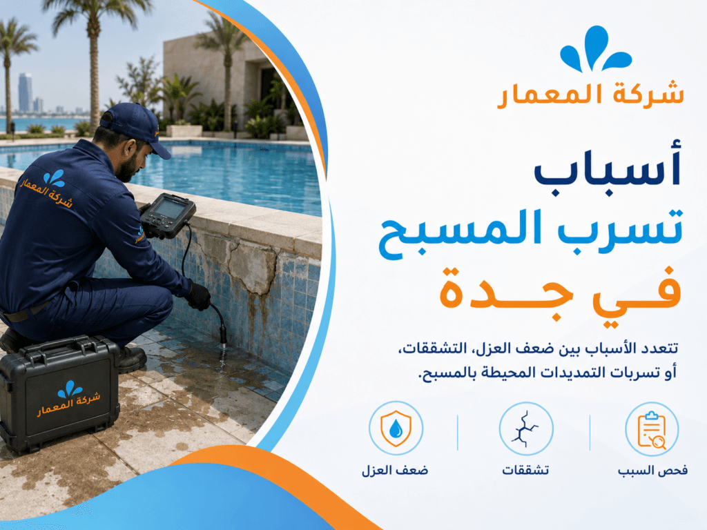 أسباب تسرب المسبح في جدة