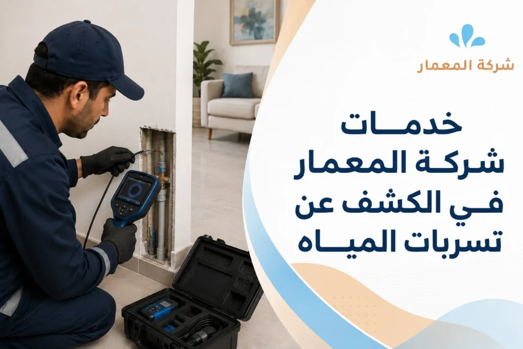 خدمات شركة المعمار في الكشف عن تسربات المياه خدمات شركة المعمار في الكشف عن تسربات المياه