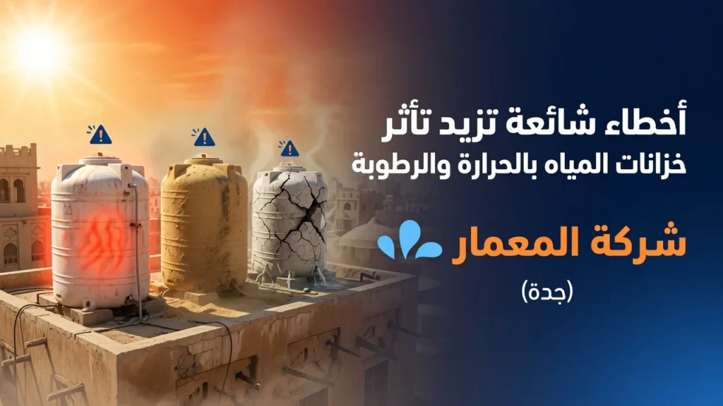 أخطاء شائعة تزيد تأثر خزانات المياه بالحرارة والرطوبة