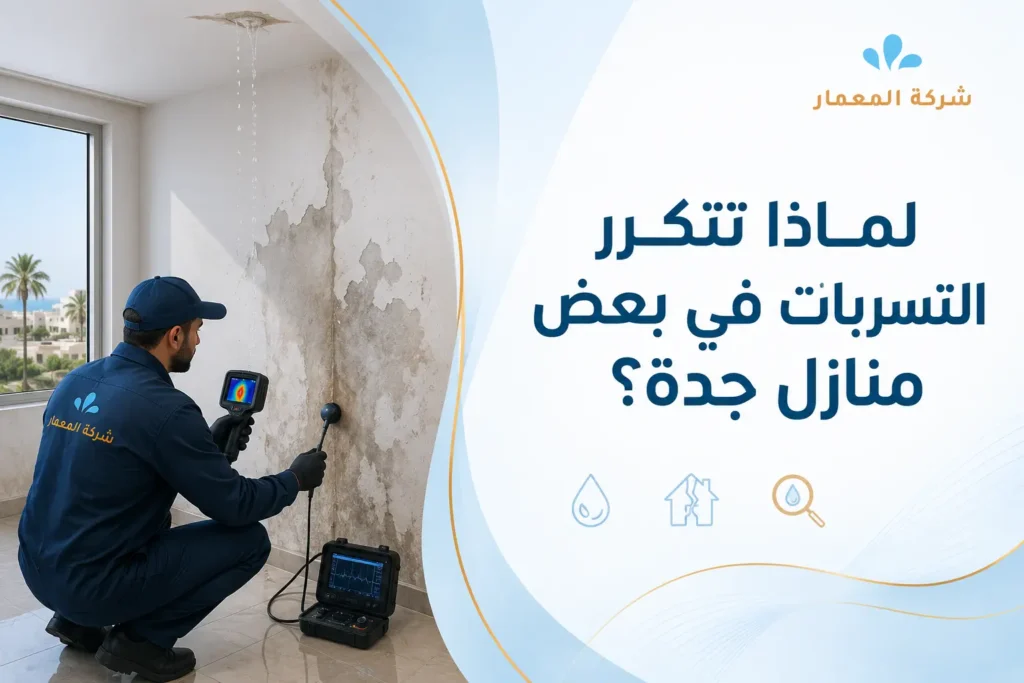 لماذا تتكرر التسربات في بعض منازل جدة؟