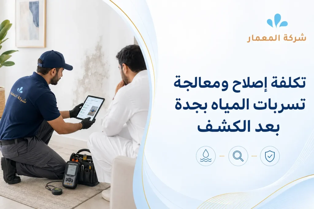 تكلفة إصلاح ومعالجة تسربات المياه بجدة بعد الكشف