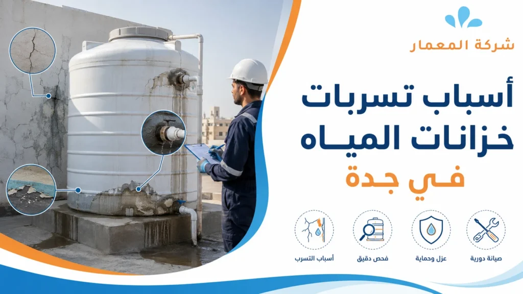 أسباب تسربات خزانات المياه في جدة