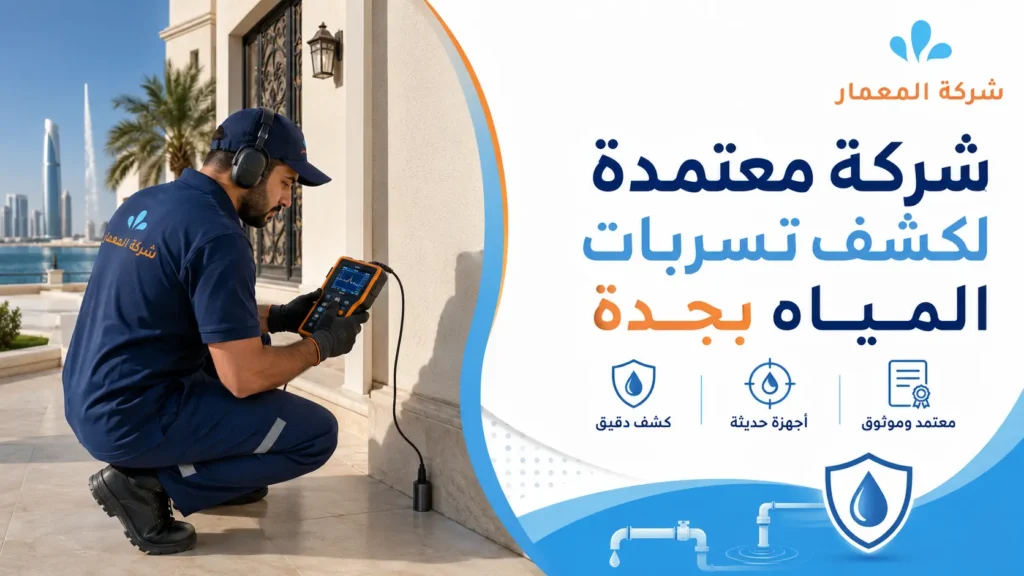 شركة معتمدة لكشف تسربات المياه بجدة