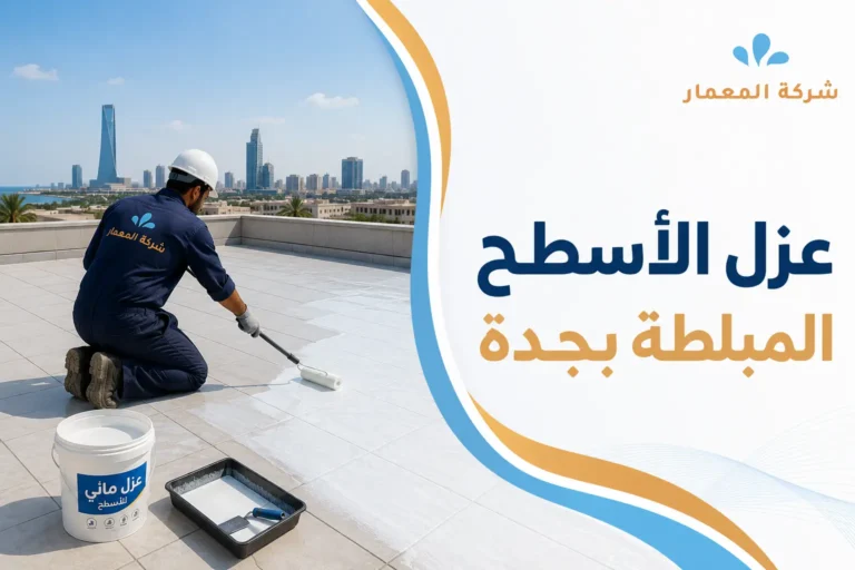 عزل الأسطح المبلطة بجدة