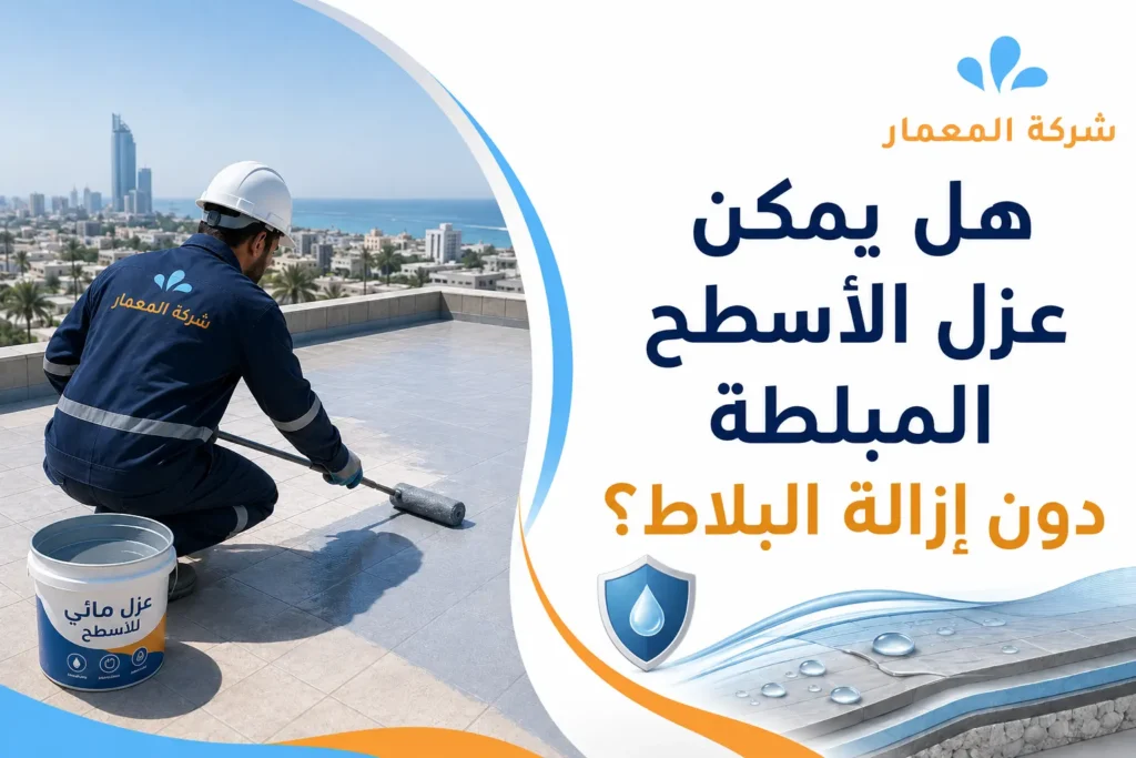 هل يمكن عزل الأسطح المبلطة دون إزالة البلاط؟ هل يمكن عزل الأسطح المبلطة دون إزالة البلاط؟