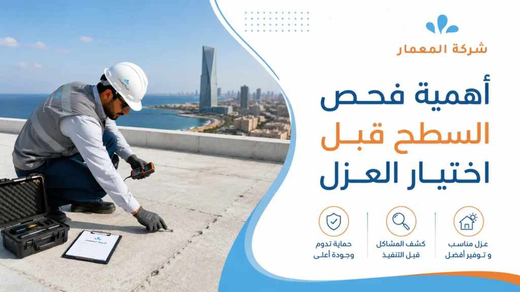 أهمية فحص السطح قبل اختيار العزل
