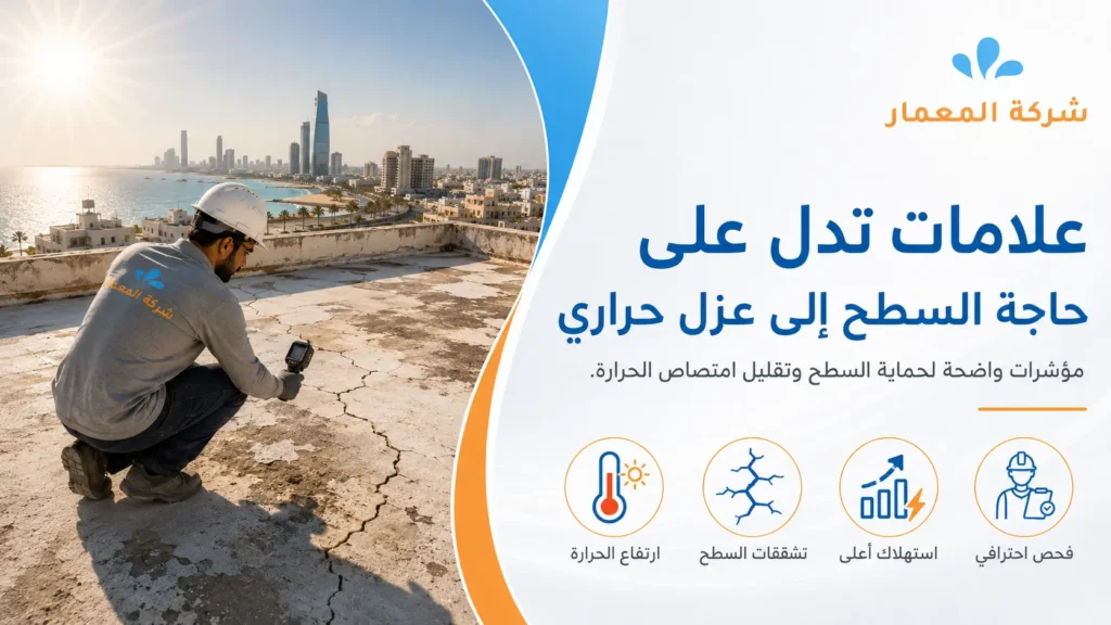علامات تدل على حاجة السطح إلى عزل حراري