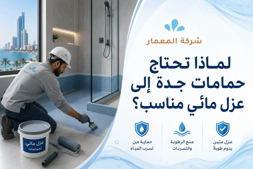 لماذا تحتاج حمامات جدة إلى عزل مائي مناسب؟