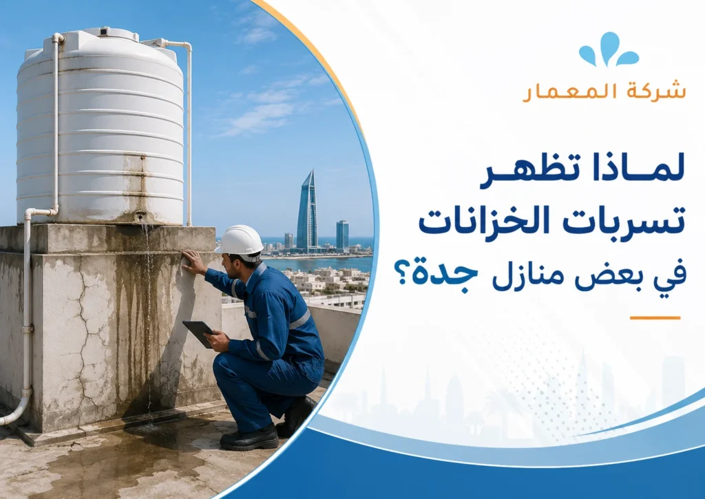 لماذا تظهر تسربات الخزانات في بعض منازل جدة؟