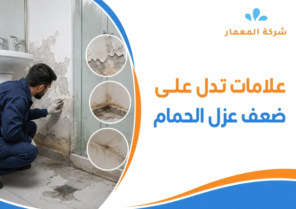 علامات تدل على ضعف عزل الحمام