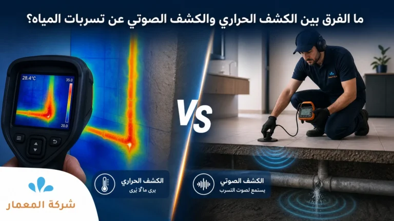 ما الفرق بين الكشف الحراري والكشف الصوتي؟