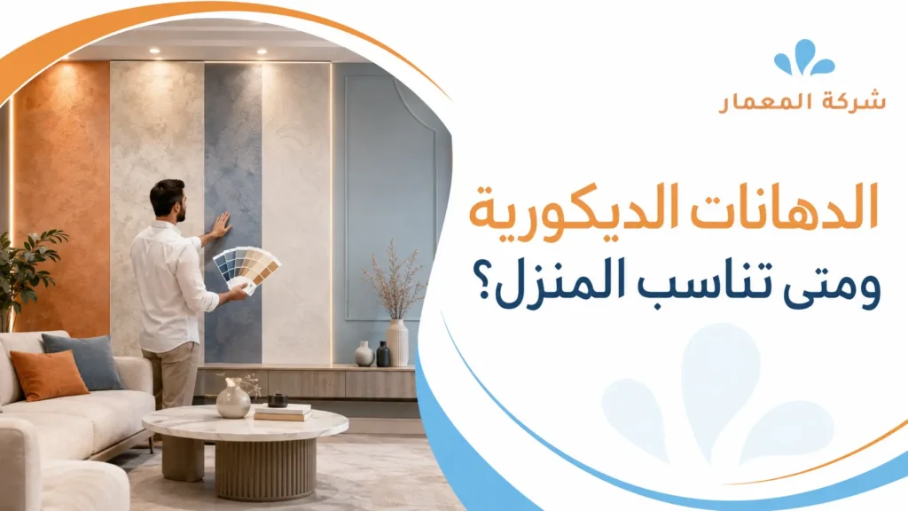 الدهانات الديكورية ومتى تناسب المنزل؟ الدهانات الديكورية ومتى تناسب المنزل؟