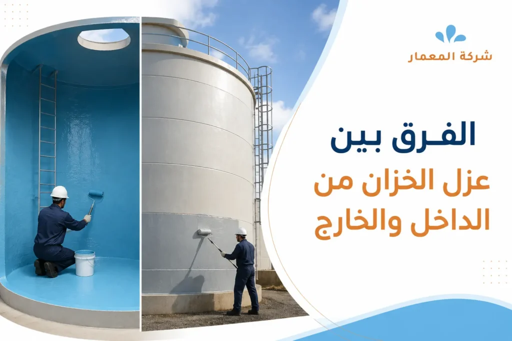 الفرق بين عزل الخزان من الداخل والخارج