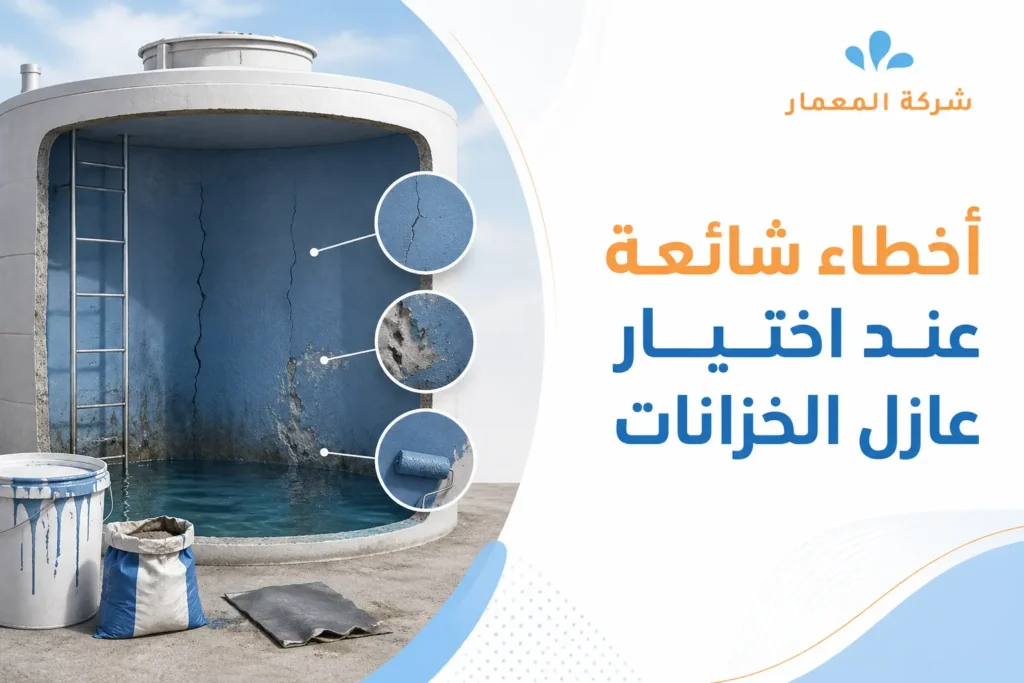 أخطاء شائعة عند اختيار عازل الخزانات