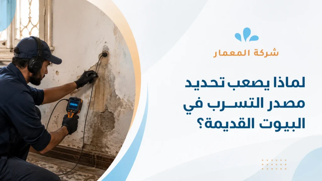 لماذا يصعب تحديد مصدر التسرب في البيوت القديمة؟