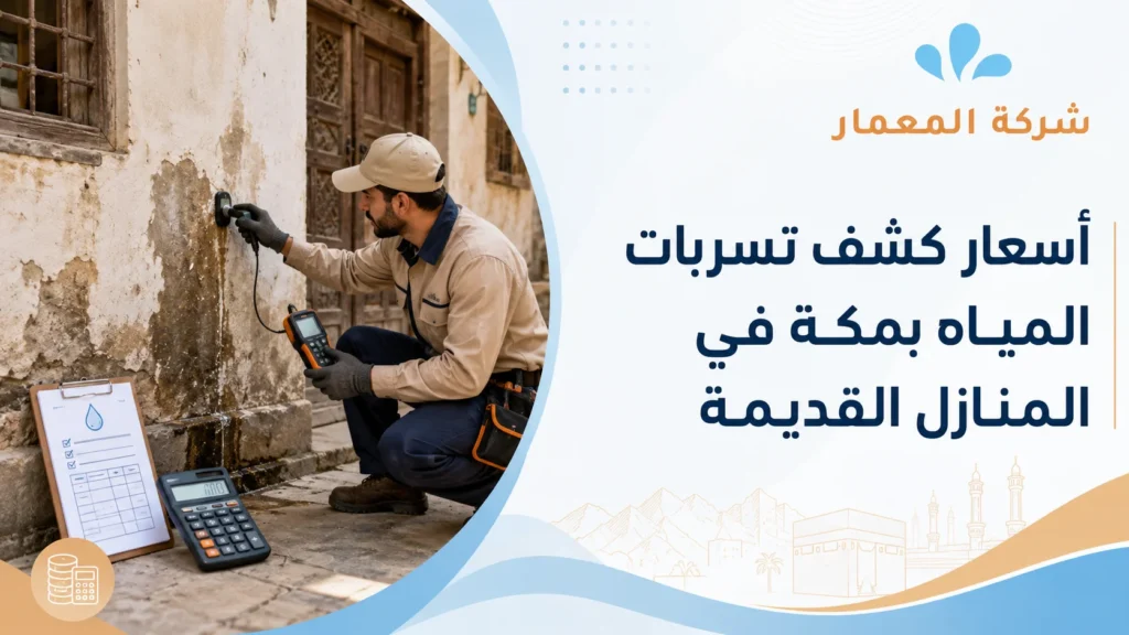 أسعار كشف تسربات المياه بمكة في المنازل القديمة