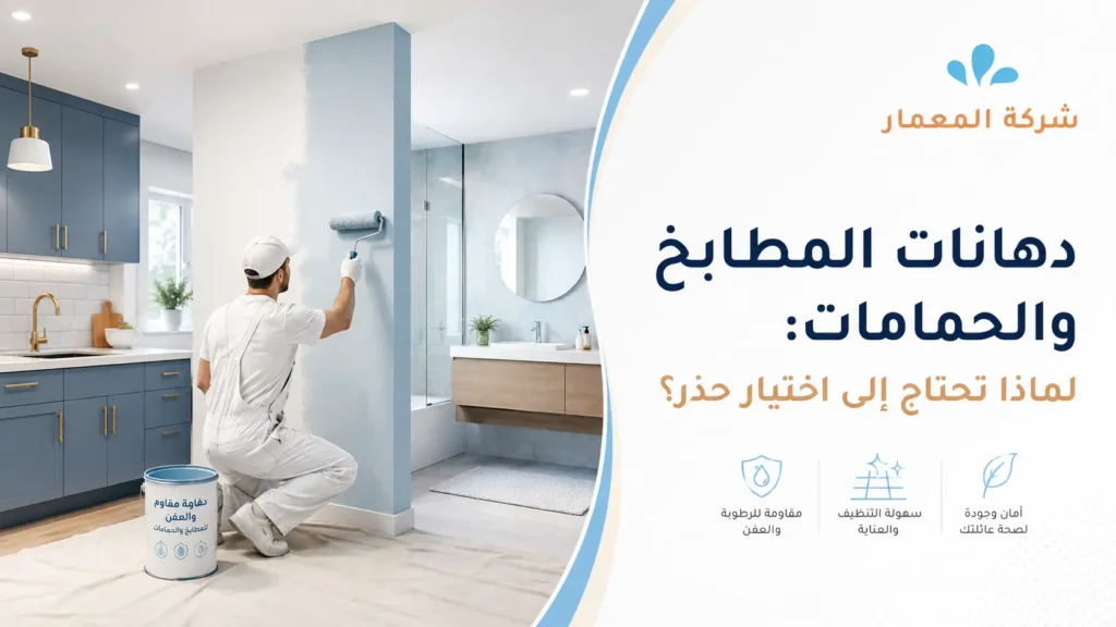 دهانات المطابخ والحمامات لماذا تحتاج إلى اختيار حذر؟