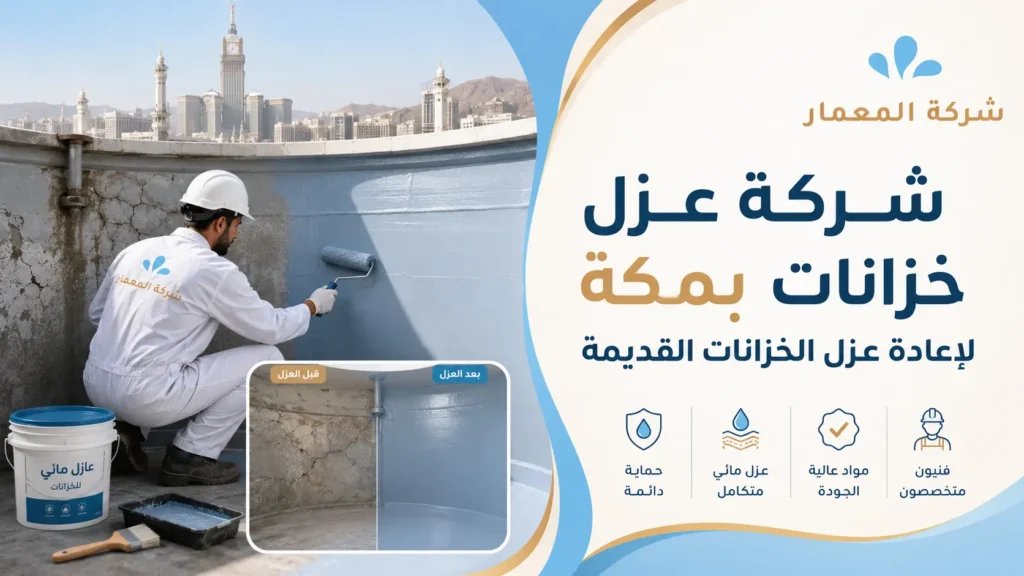 شركة عزل خزانات بمكة لإعادة عزل الخزانات القديمة