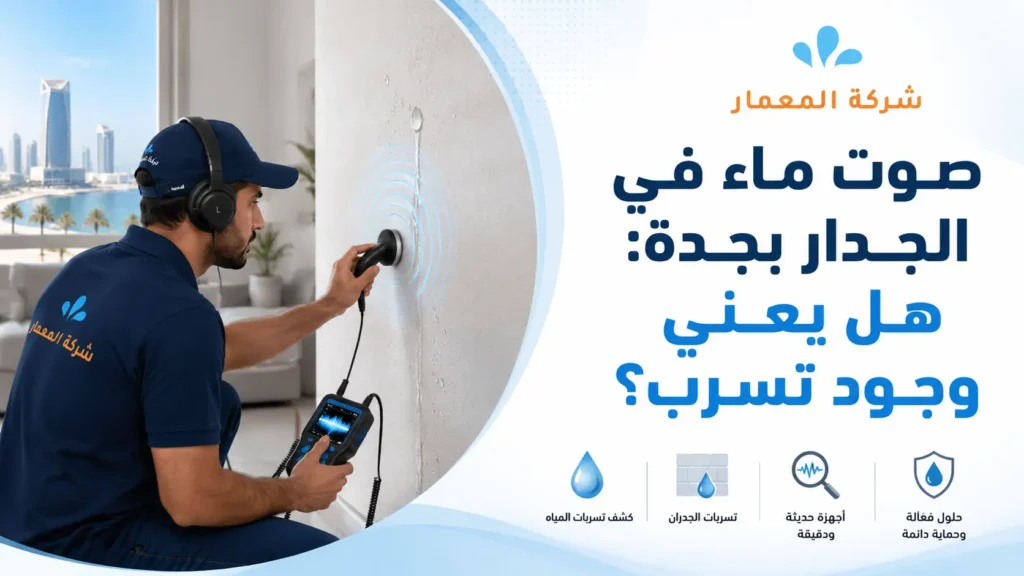 صوت ماء في الجدار بجدة هل يعني وجود تسرب؟