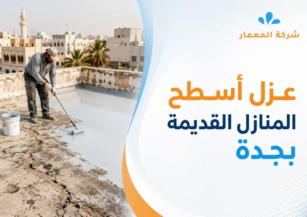 عزل أسطح المنازل القديمة بجدة