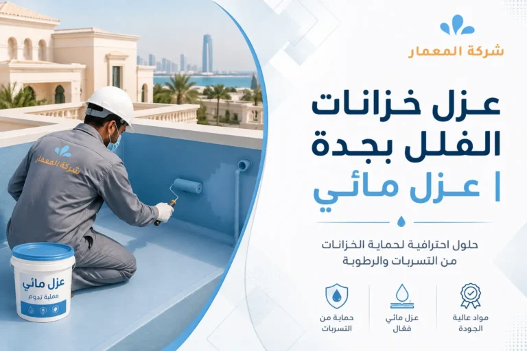 عزل خزانات الفلل بجدة | عزل مائي