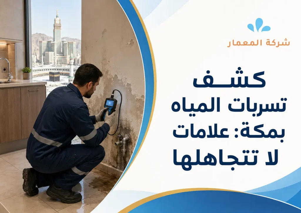 كشف تسربات المياه بمكة علامات لا تتجاهلها