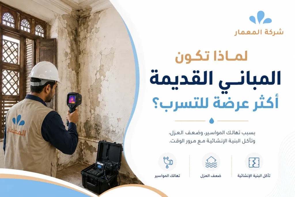 لماذا تكون المباني القديمة أكثر عرضة للتسرب؟