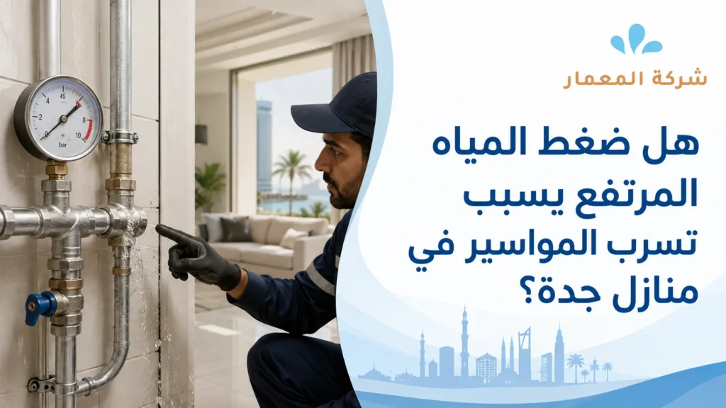 تسرب المواسير في منازل جدة؟