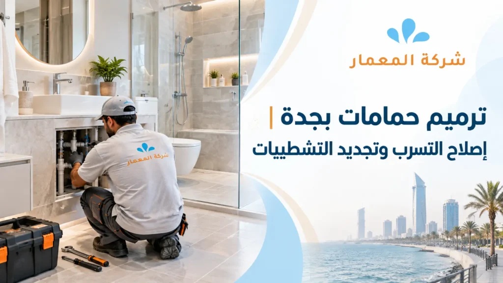 ترميم حمامات بجدة إصلاح التسرب وتجديد التشطيبات