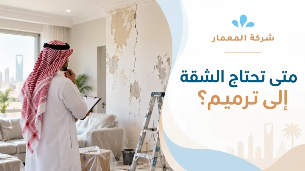 متى تحتاج الشقة إلى ترميم؟