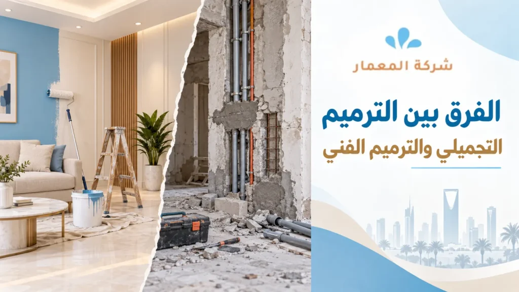 الفرق بين الترميم التجميلي والترميم الفني