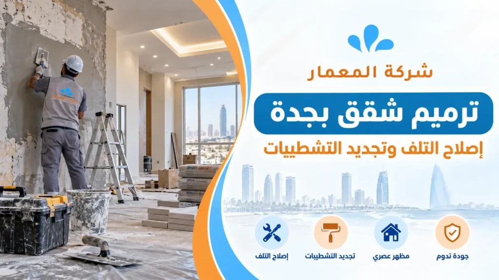 ترميم شقق بجدة إصلاح التلف وتجديد التشطيبات