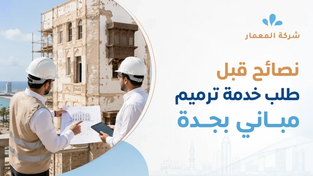 نصائح قبل طلب خدمة ترميم مباني بجدة