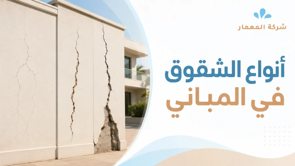 أنواع الشقوق في المباني