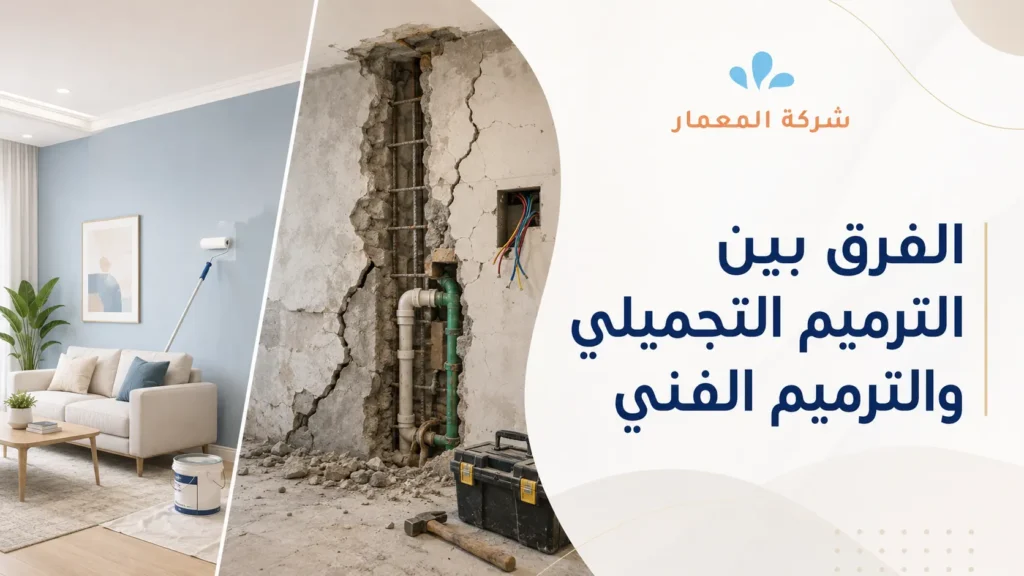 الفرق بين الترميم التجميلي والترميم الفني